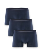 Multipack Herren - Boxer Brief, 3er-Pack aus Baumwolle in Blau, Einfarbig aus Serie Pure & Style von CALIDA