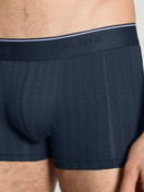 Herren - Boxer Brief, 3er-Pack aus Baumwolle in Blau, Einfarbig aus Serie Pure & Style von CALIDA, Detail