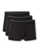 Multipack Herren - Boxer Brief, 3er-Pack aus Baumwolle in Schwarz, Einfarbig aus Serie Pure & Style von CALIDA
