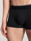 Herren - Boxer Brief, 3er-Pack aus Baumwolle in Schwarz, Einfarbig aus Serie Pure & Style von CALIDA, Detail