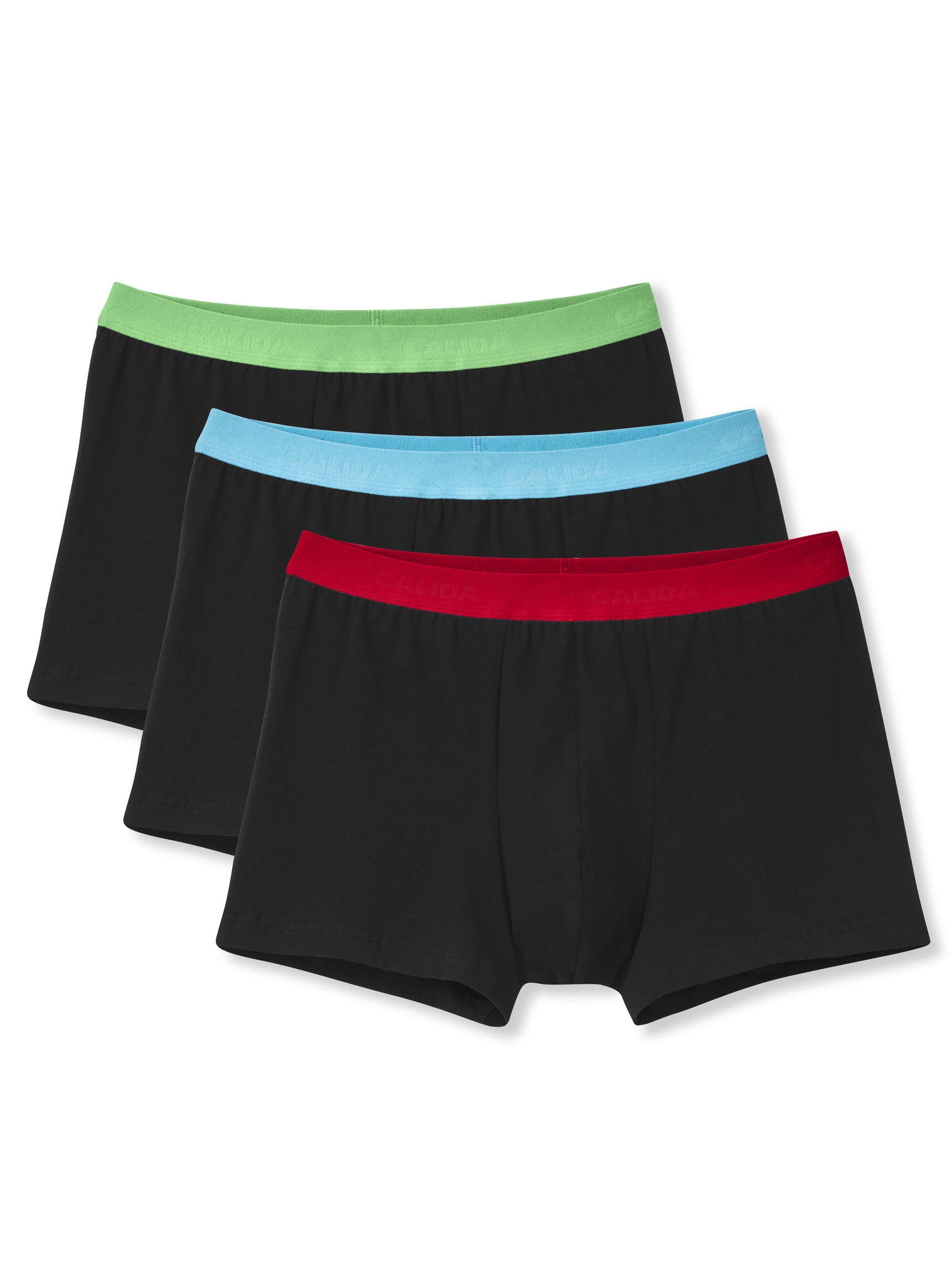 Multipack Homme - Boxer, lot de 3 en Coton de couleur Noir, Unicolore, de la série Natural Benefit de CALIDA