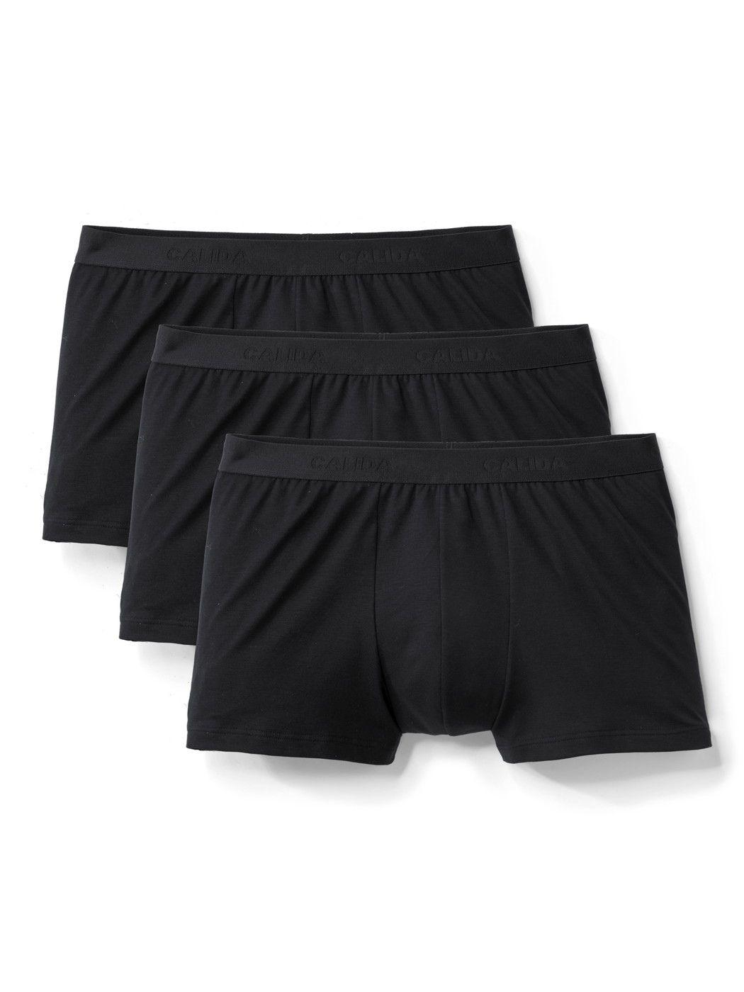 Multipack Homme - Boxer, lot de 3 en Coton de couleur Noir, Unicolore, de la série Natural Benefit de CALIDA