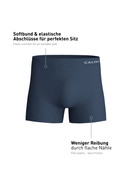 Homme - boxer brief avec jambe longue en Modal de couleur Gris, Unicolore, de la série Seamless Natural de CALIDA