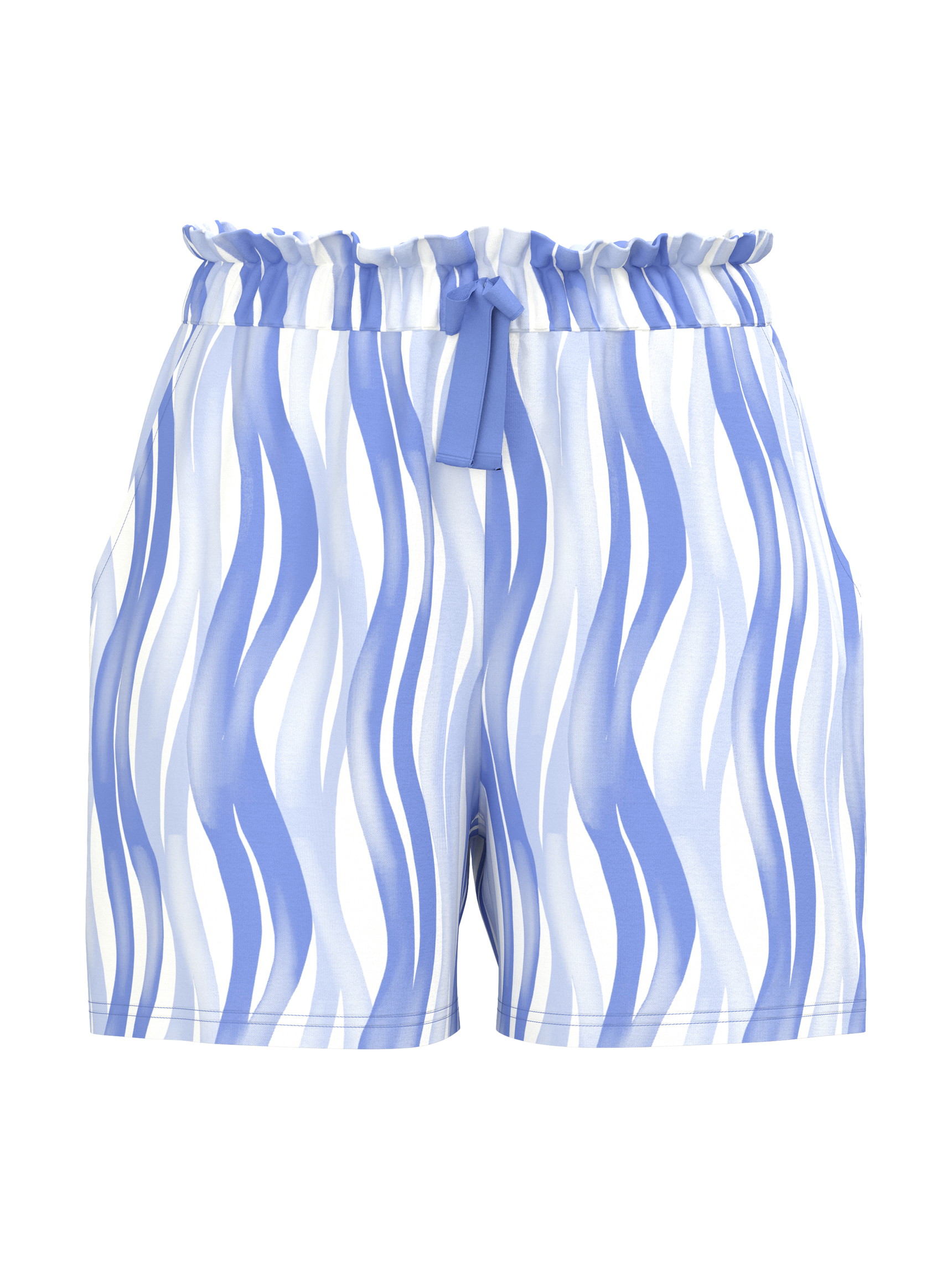 Women - Pyjama shorts made of Cotton in Blue, Patterned, from the Favourites Ocean series by CALIDA