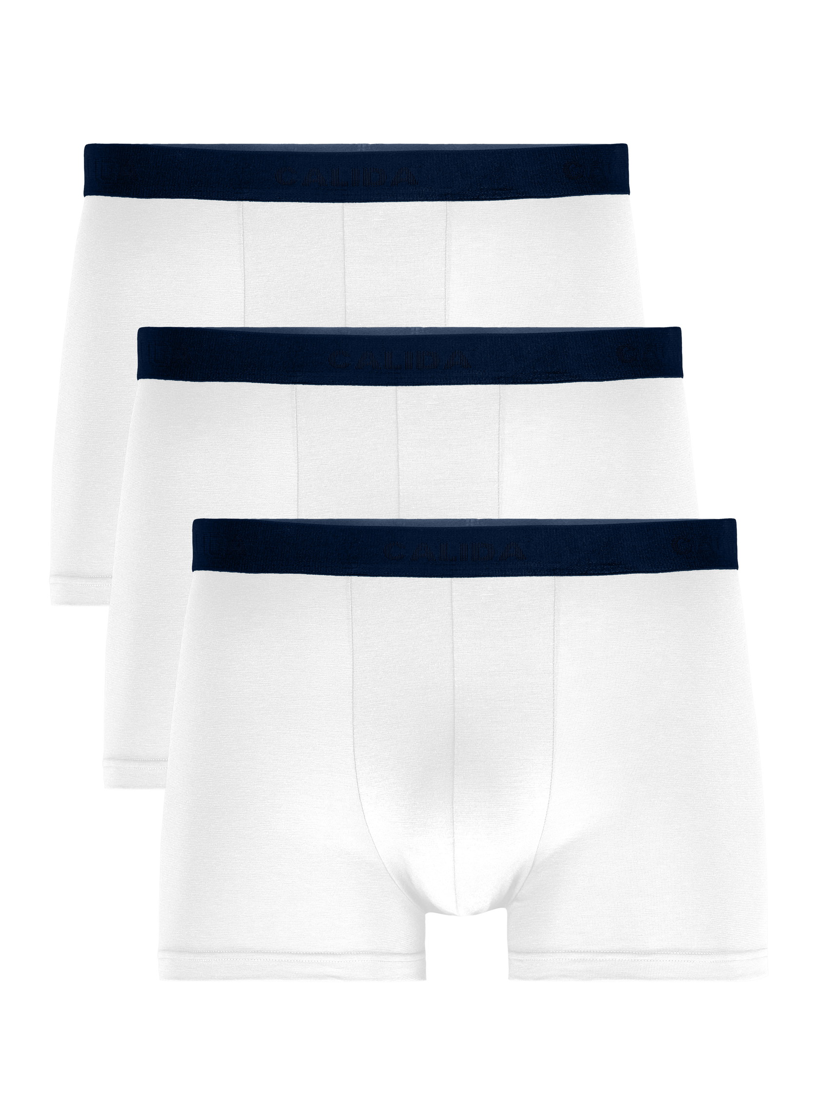 Multipack Men - Boxer Briefs, 3-Pack made of Cotton in White, Unicoloured, from the Daywear Xtra series by CALIDA