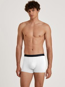 Men model is wearing Boxer Briefs, 3-Pack made of Cotton in White, Unicoloured from the Daywear Xtra series by CALIDA, Outfit