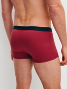 Men model is wearing Boxer Briefs, 3-Pack made of 100% Cotton in Blue, Unicoloured from the Cotton Special series by CALIDA, Back view
