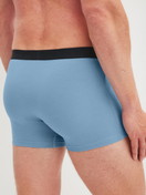 Herren-Model trägt Boxer Brief, 3er-Pack aus Baumwolle in Blau, Einfarbig aus Serie Cotton Special von CALIDA, Rückansicht