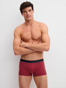 Men model is wearing Boxer Briefs, 3-Pack made of 100% Cotton in Blue, Unicoloured from the Cotton Special series by CALIDA, Outfit