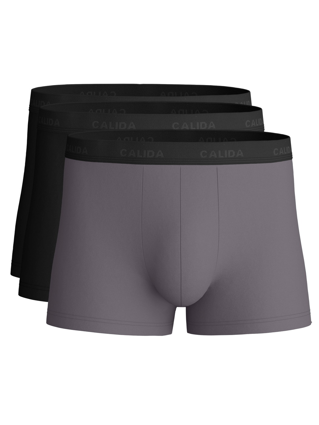Multipack Herren - Boxer Brief, 3er-Pack aus Baumwolle in Schwarz, Einfarbig aus Serie Cotton Special von CALIDA