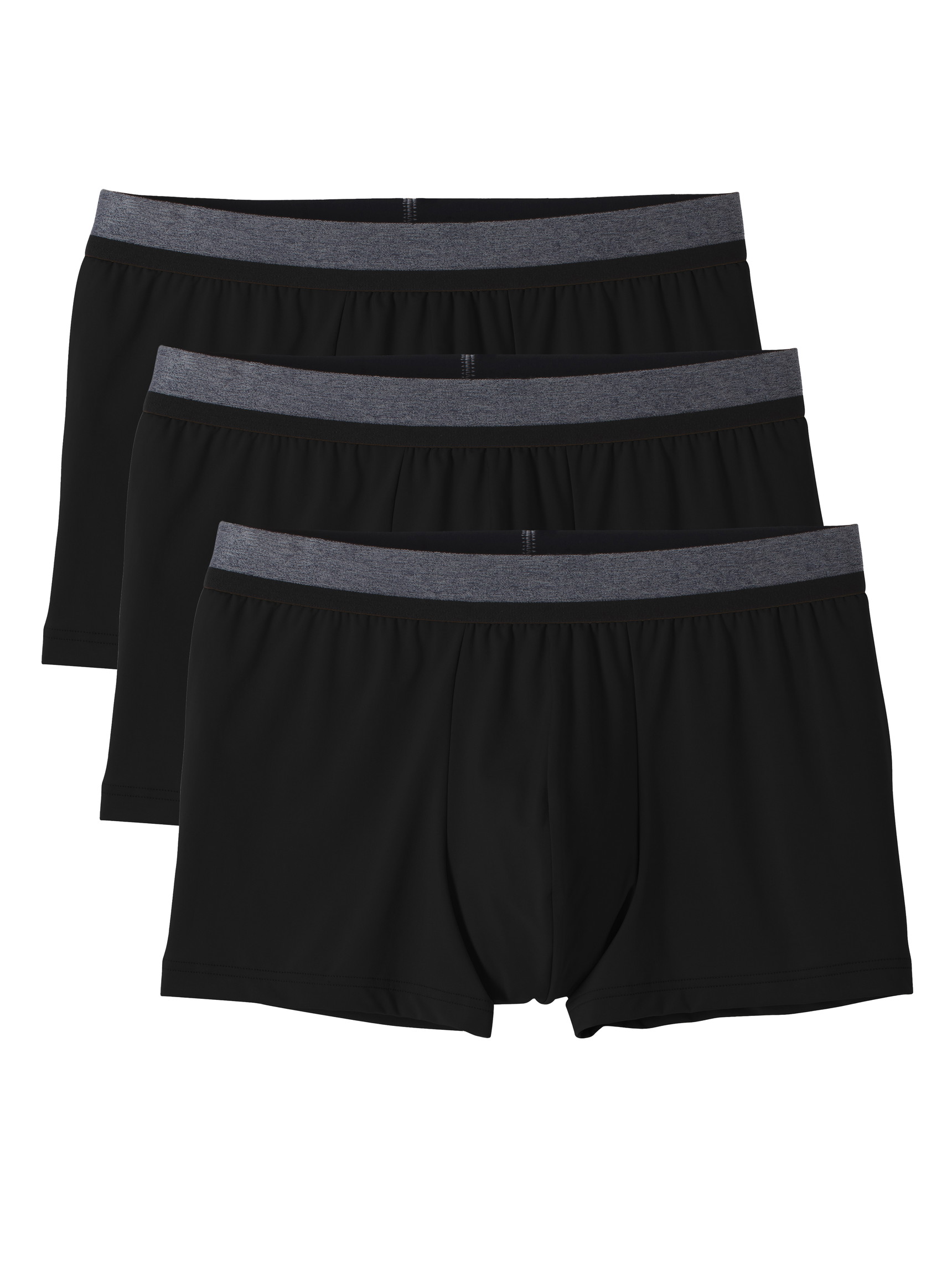 Multipack Herren - Boxer Brief, 3er-Pack aus Baumwolle in Schwarz, Einfarbig aus Serie Daywear Xtra von CALIDA
