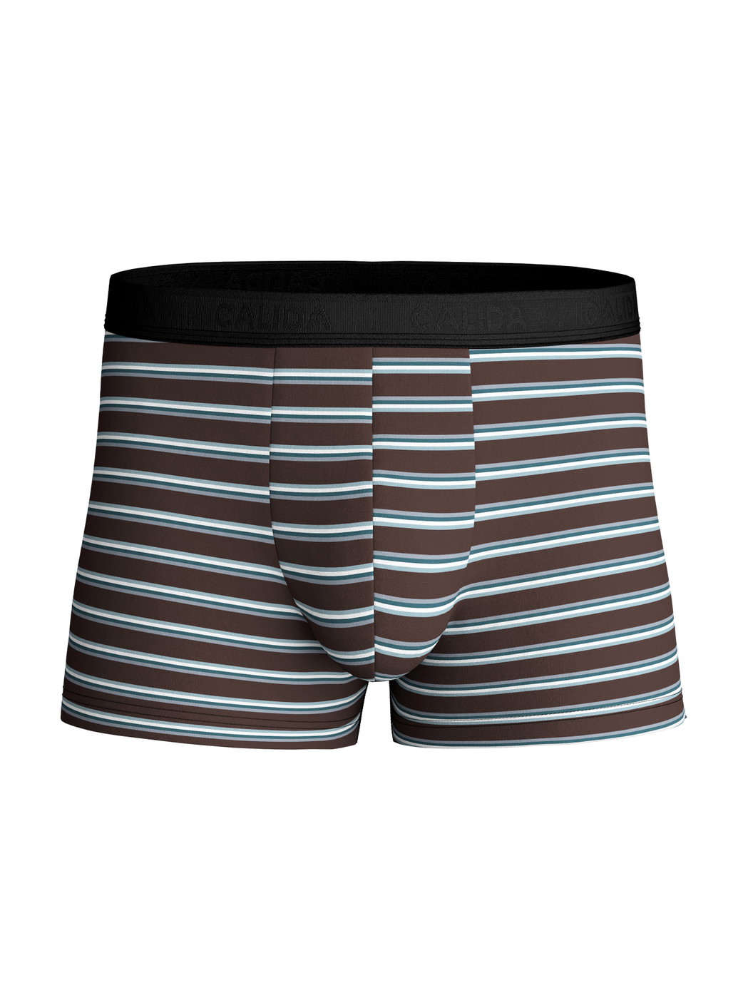 Men - Boxer brief made of Lyocell in Brown, Striped, from the Focus Trend series by CALIDA