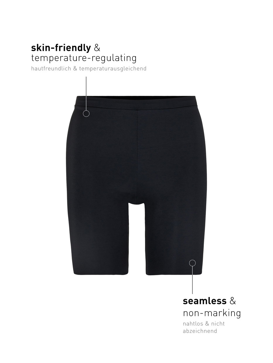 Damen - Longpant aus Modal in Schwarz, Einfarbig aus Serie Natural Skin von CALIDA