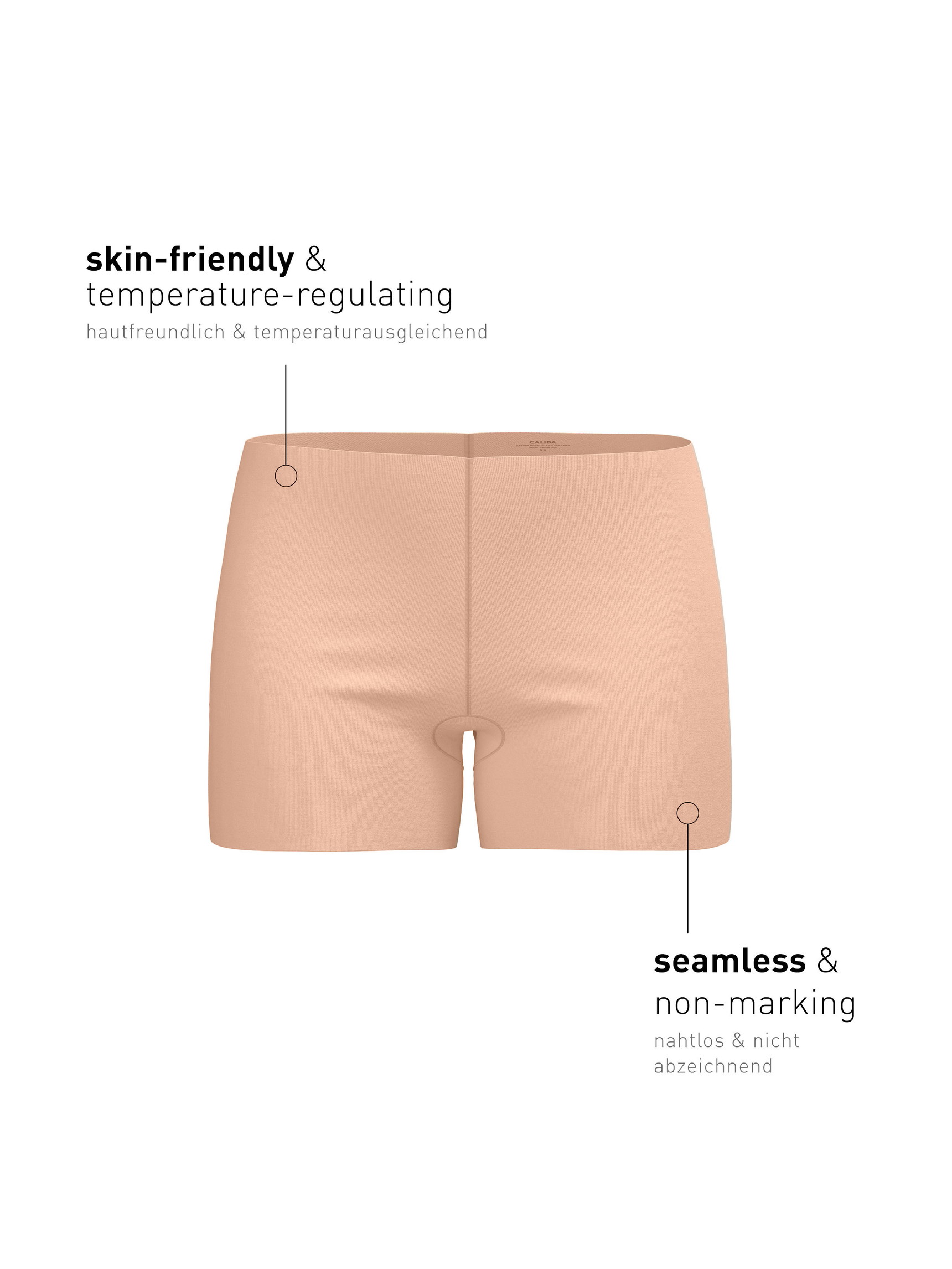 Le mannequin Femme porte le/la Pantalon en Modal de couleur Rose, Unicolore, de la série Natural Skin de CALIDA, Image supplémentaire