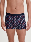 Le mannequin Homme porte le/la Boxer brief en Coton de couleur Bleu, À motifs, de la série Family & Friends de CALIDA, Vue de face