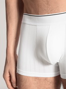 Herren - Boxer Brief mit Elastikbund aus Baumwolle in Weiß, Motiv aus Serie Pure & Style von CALIDA, Detail