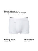 Herren - Boxer Brief mit Elastikbund aus Baumwolle in Weiß, Motiv aus Serie Pure & Style von CALIDA
