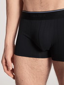 Herren - Boxer Brief mit Elastikbund aus Baumwolle in Schwarz, Motiv aus Serie Pure & Style von CALIDA, Detail