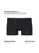 Herren - Boxer Brief mit Elastikbund aus Baumwolle in Schwarz, Motiv aus Serie Pure & Style von CALIDA