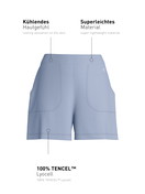 Damen - Kurze Pyjamahose aus Lyocell in Blau, Einfarbig aus Serie DSW Cooling von CALIDA