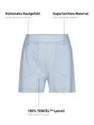 Donna - Pantaloni corti del pigiama in Lyocell di colore Blu, Tinta unita, della serie DSW Cooling di CALIDA