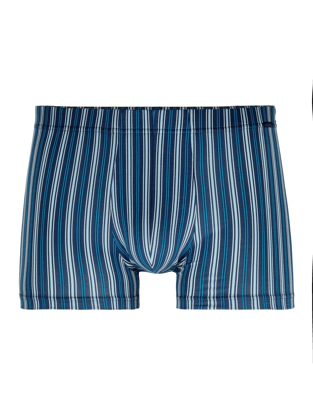 Herren - Boxer Brief aus Baumwolle in Blau, Gestreift aus Serie Grafic Cotton von CALIDA