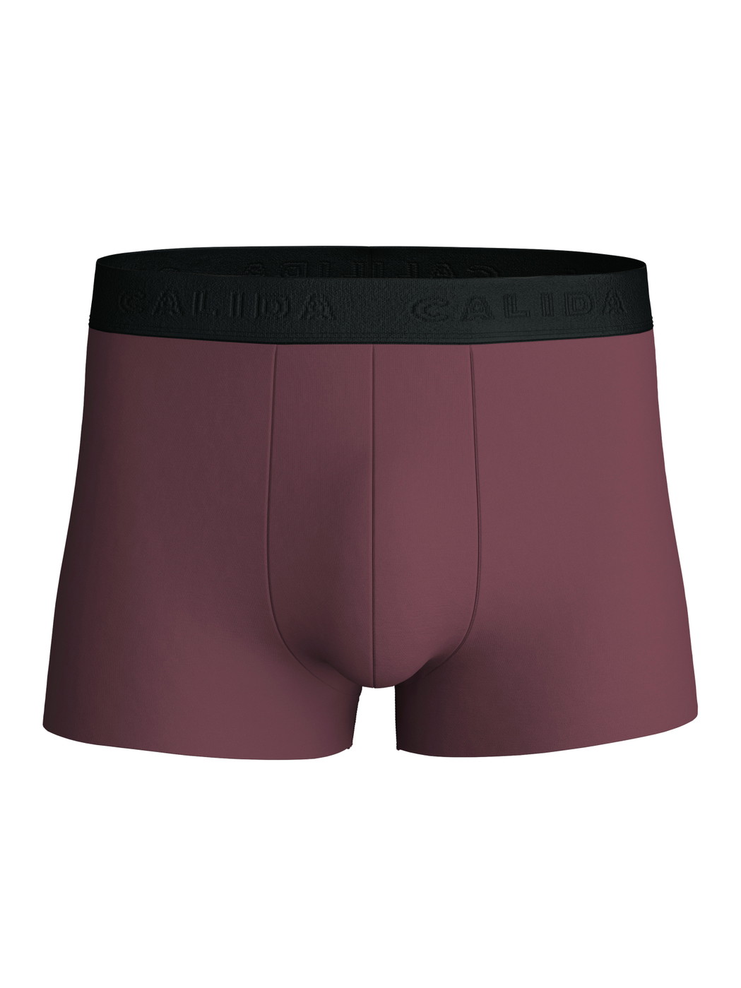 Herren - Boxer Brief mit Softbund aus Modal in Rot, Einfarbig aus Serie Clean Line von CALIDA
