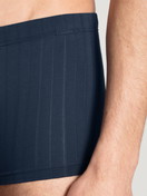 Homme - Boxer brief, ceinture recouverte en Coton de couleur Bleu, Motif, de la série Pure & Style de CALIDA, Détail