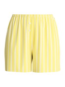 Damen - Kurze Pyjamahose aus 100% Baumwolle in Gelb, Gestreift aus Serie Favourites Ocean von CALIDA