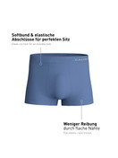 Uomo - Boxer brief in Modal di colore Blu, Tinta unita, della serie Seamless Natural di CALIDA