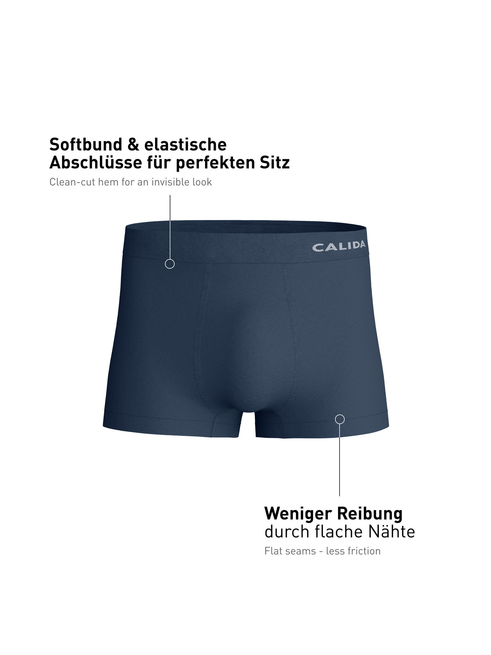 Uomo - Boxer brief in Modal di colore Grigio, Tinta unita, della serie Seamless Natural di CALIDA