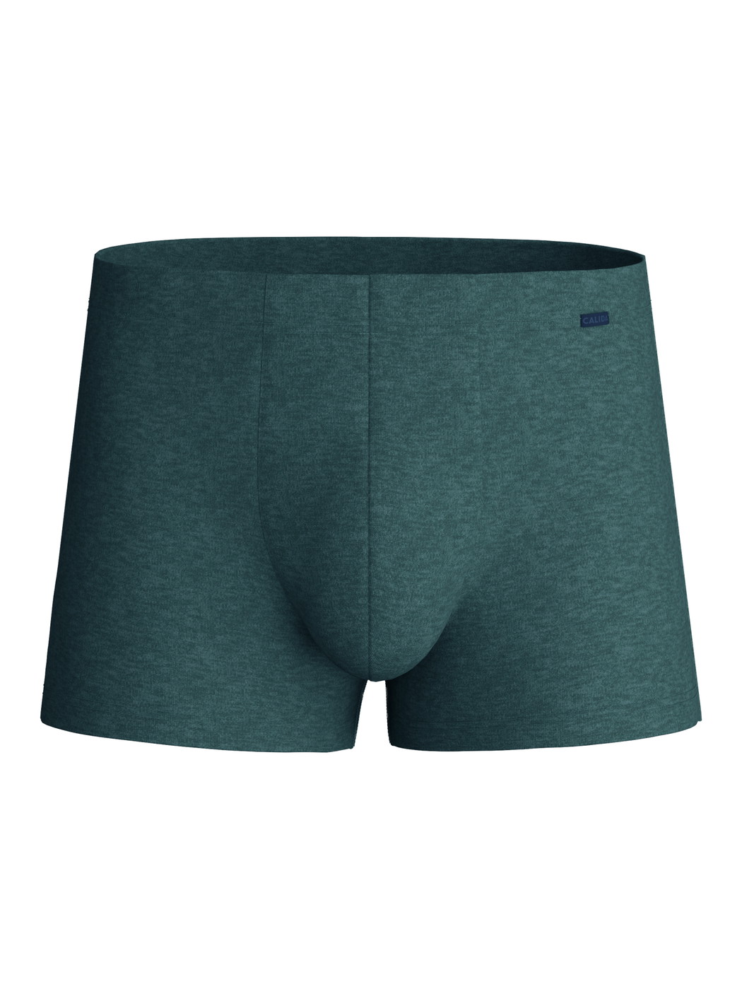 Homme - Boxer brief en Coton de couleur Vert, Unicolore, de la série Cotton Sporty de CALIDA