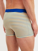 Men model is wearing Boxer brief made of Cotton in Orange, Patterned from the Cotton Code Design series by CALIDA, Back view