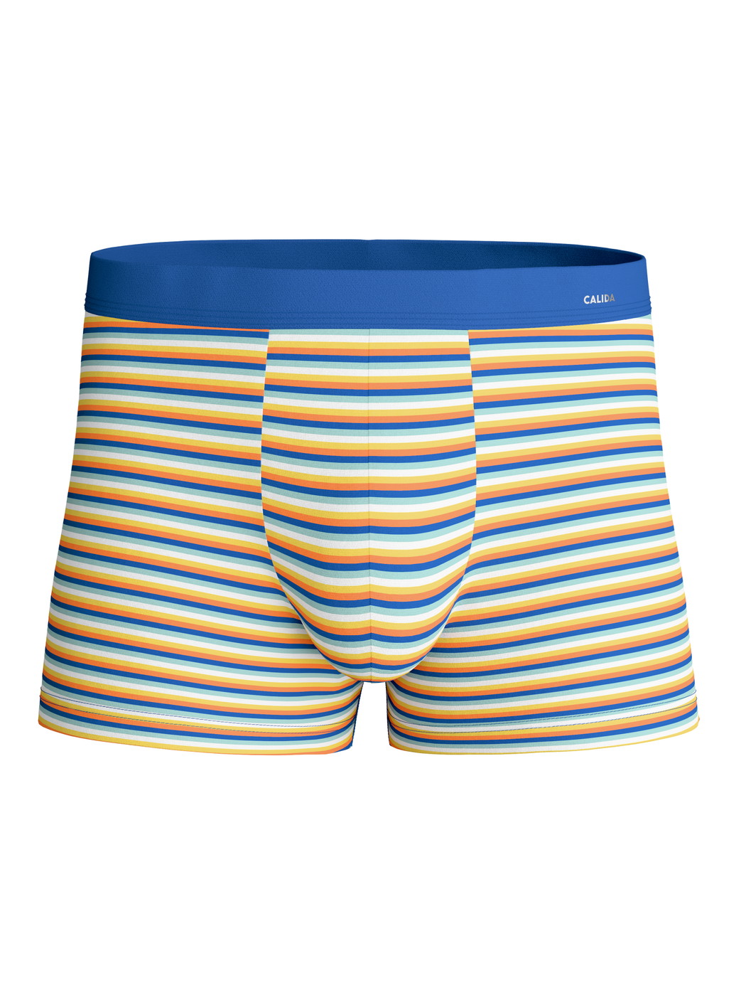 Men - Boxer brief made of Cotton in Orange, Patterned, from the Cotton Code Design series by CALIDA