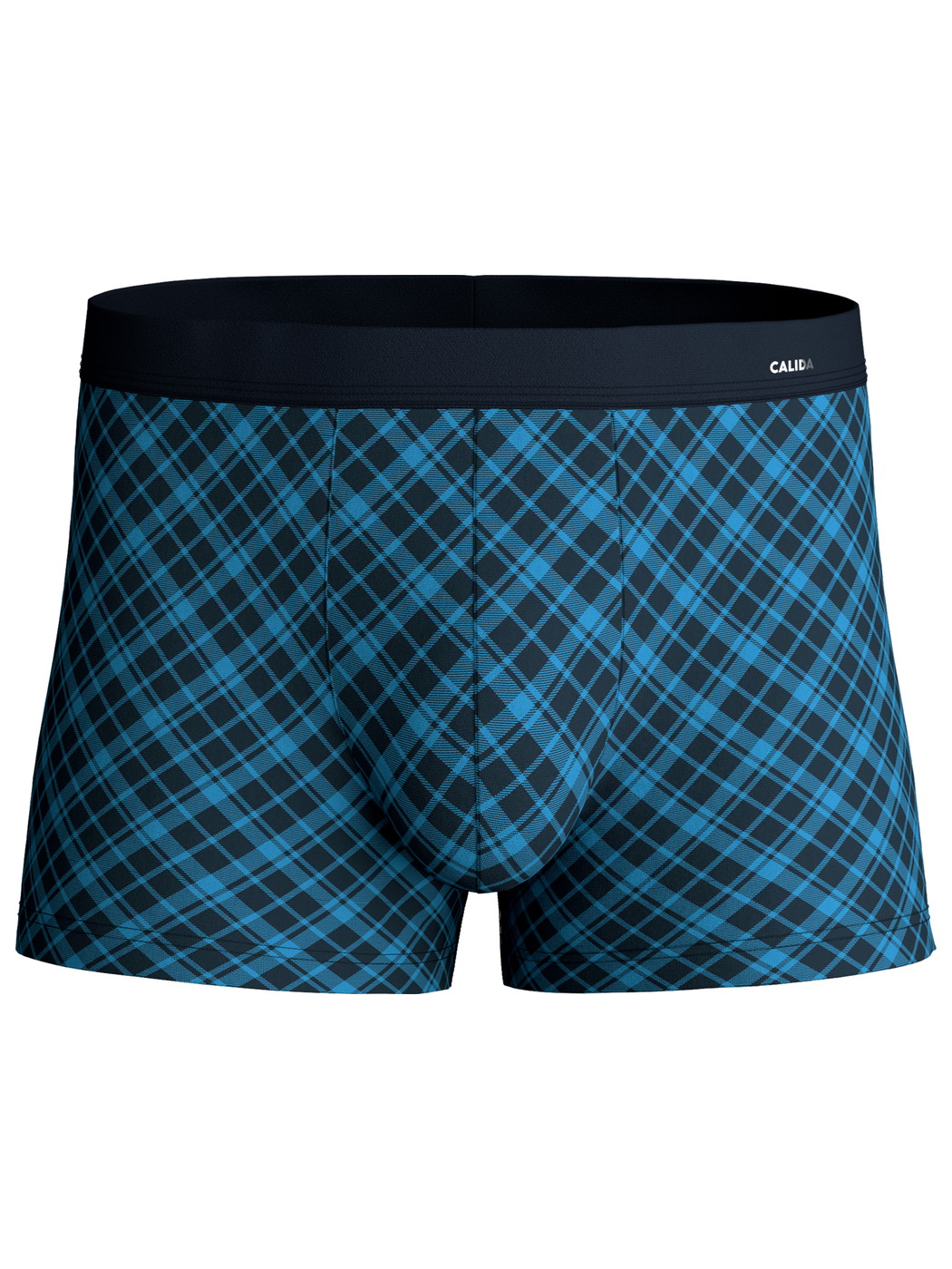 Men - Boxer brief made of Cotton in Blue, Checked, from the Cotton Code Design series by CALIDA
