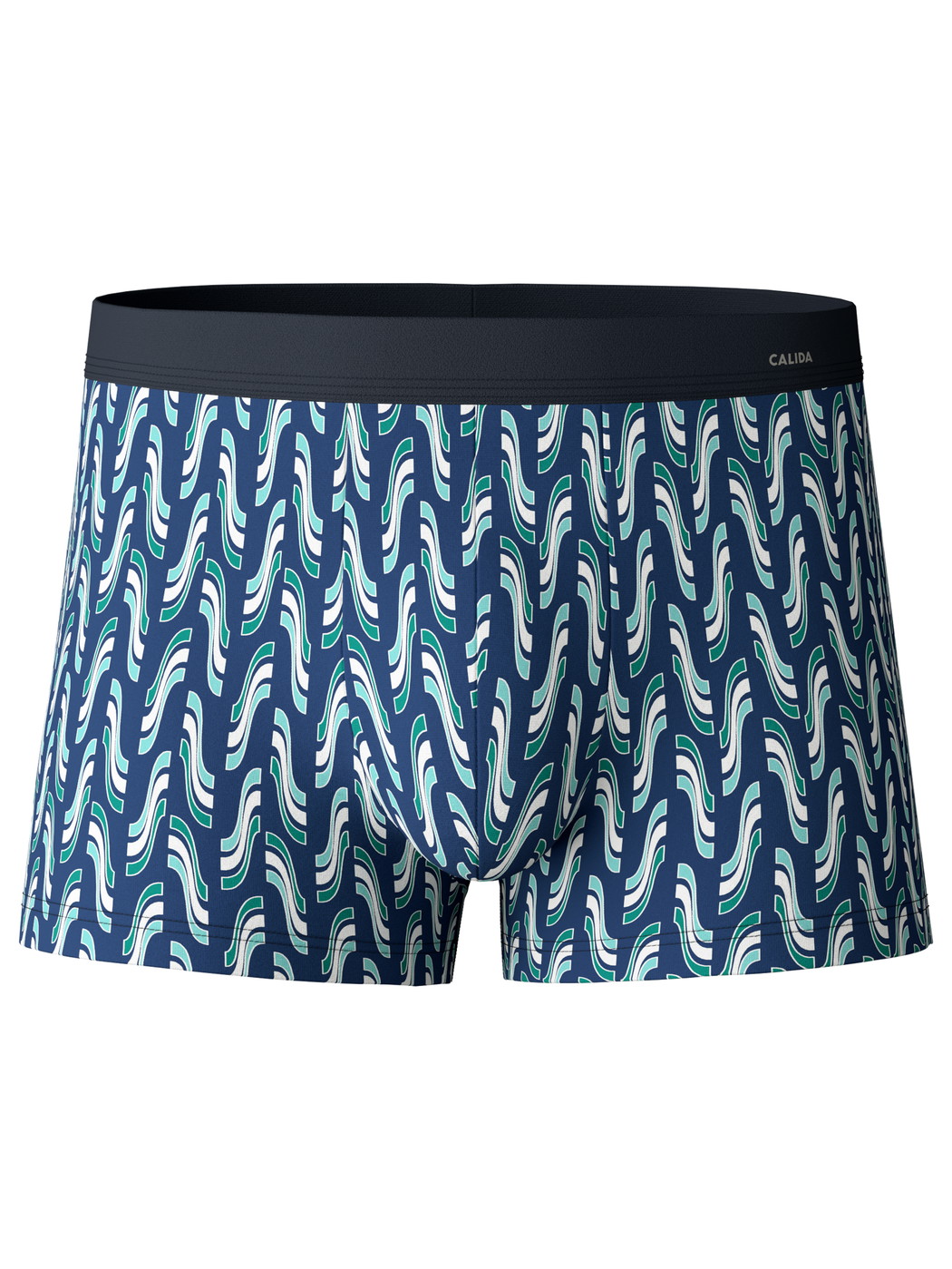 Uomo - Boxer brief in Cotone di colore Blu, Modello, della serie Cotton Code Design di CALIDA