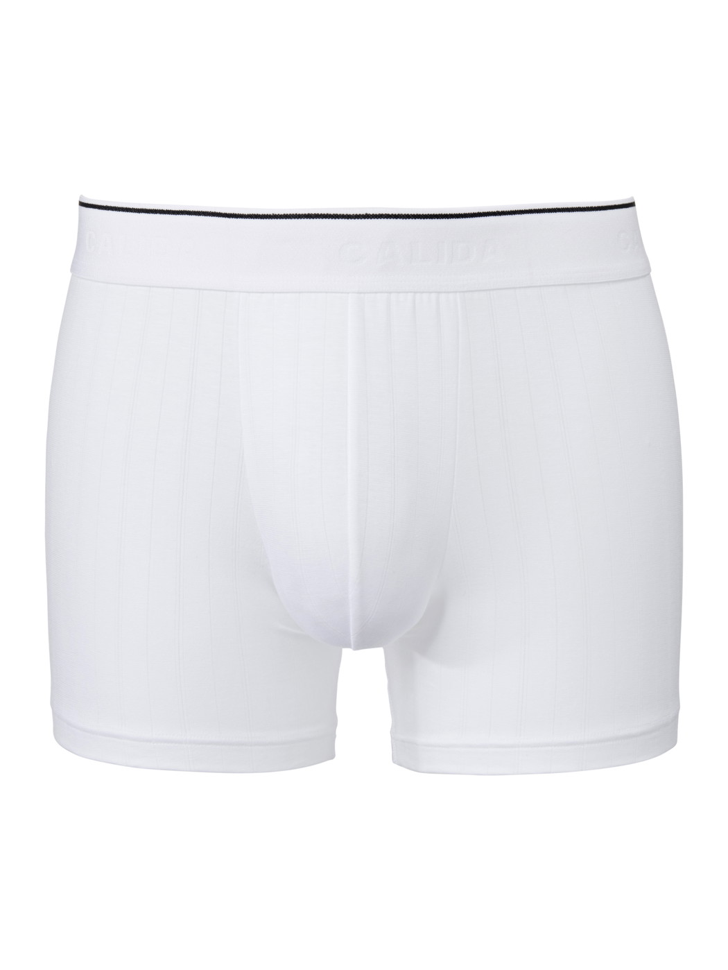 Herren - Boxer Brief mit langem Bein aus Baumwolle in Weiß, Einfarbig aus Serie Pure & Style von CALIDA