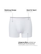 Uomo - Boxer brief in Cotone di colore Bianco, Tinta unita, della serie Pure & Style di CALIDA
