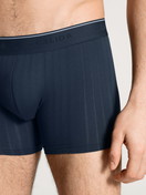 Herren - Boxer Brief mit langem Bein aus Baumwolle in Blau, Einfarbig aus Serie Pure & Style von CALIDA, Detail