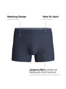 Uomo - Boxer brief in Cotone di colore Blu, Tinta unita, della serie Pure & Style di CALIDA
