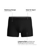 Homme - Boxer brief en Coton de couleur Noir, Unicolore, de la série Pure & Style de CALIDA