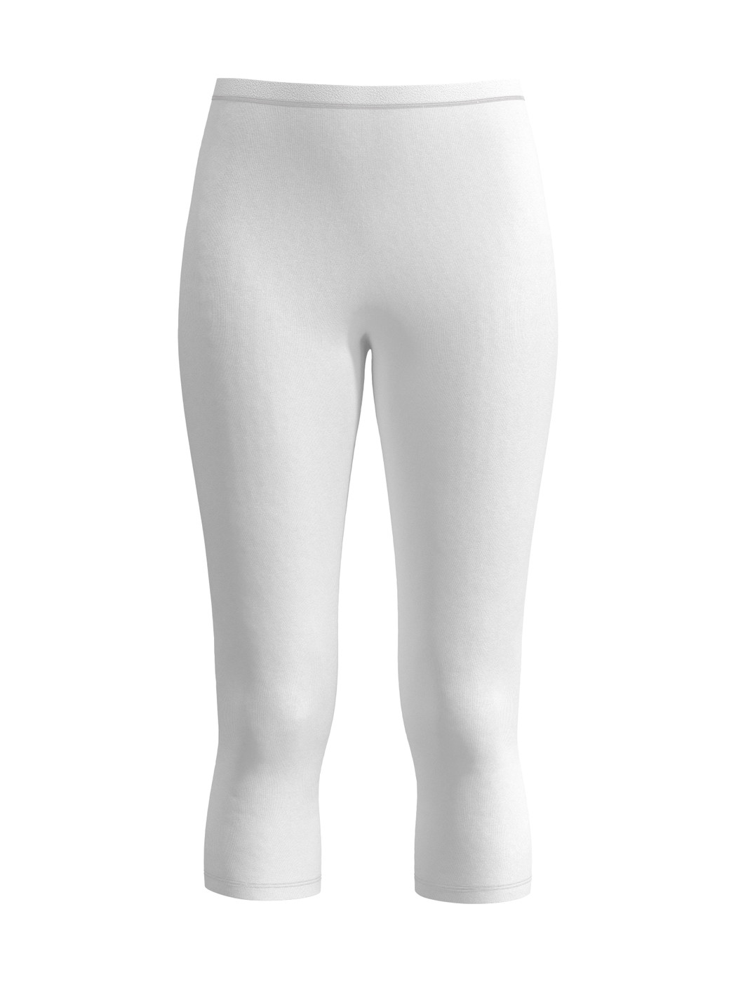 Women - 3/4 Leggings made of Cotton in White, Unicoloured, from the Natural Comfort series by CALIDA