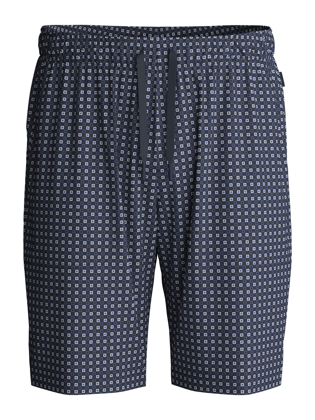Men - Bermudas made of 100% Cotton in Blue, Checked, from the Remix Basic Sleep series by CALIDA