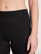 Women - Leggings made of Cotton in Black, Unicoloured, from the Elastic series by CALIDA, Detail