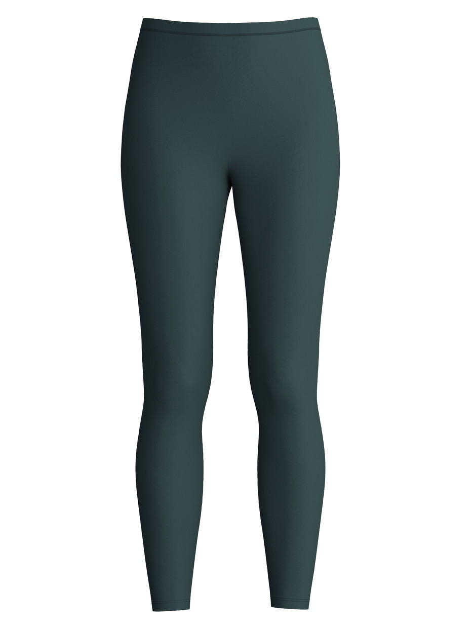 Femme - Leggings en Coton de couleur Vert, Unicolore, de la série Natural Comfort de CALIDA