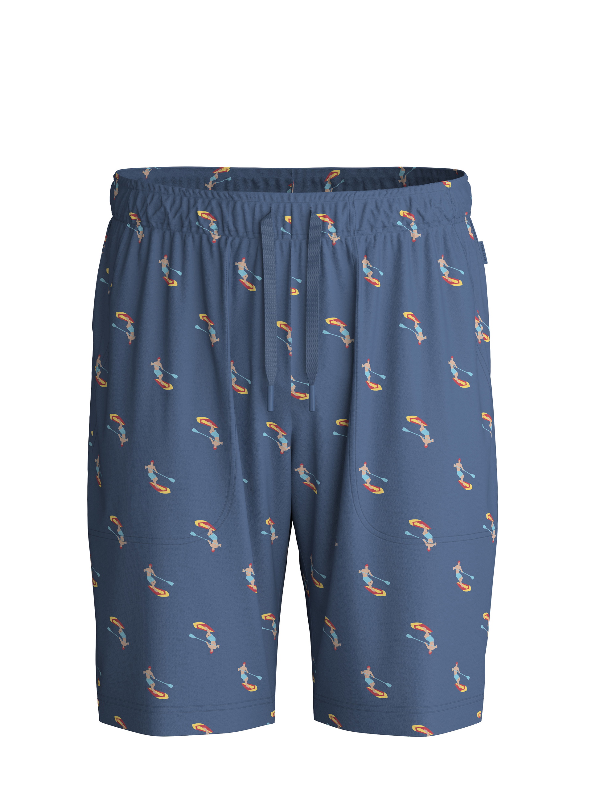 Herren - Bermudas aus 100% Baumwolle in Blau, Gemustert aus Serie RMX Sleep Holiday von CALIDA