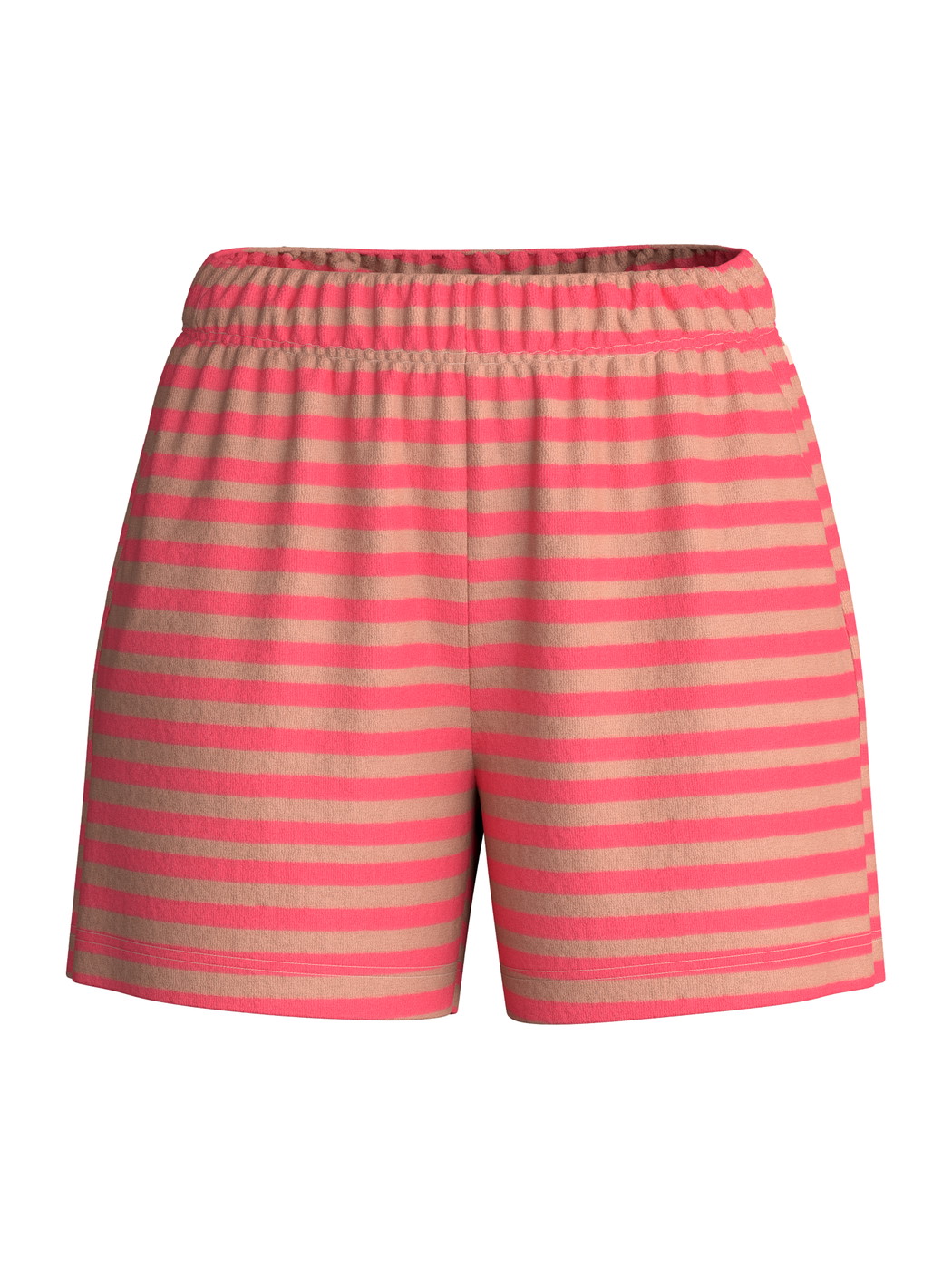 Women - Terry lounge shorts made of Cotton in Brown, Striped, from the Lounge Stripe series by CALIDA