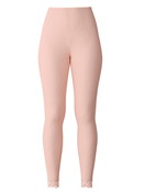 Donna - Leggings in lana e seta in Lana di colore Rosa, Pizzo, della serie Silky Wool Joy di CALIDA