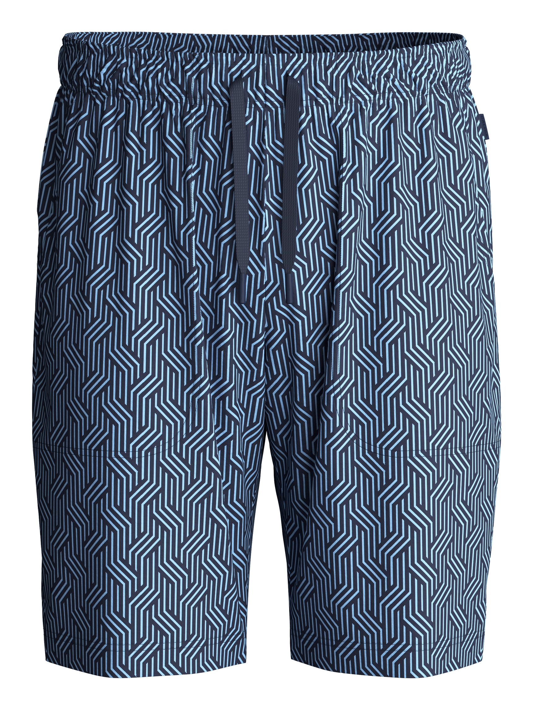 Men - Bermudas with side pockets made of Cotton in Blue, Patterned, from the RMX Sleep Free series by CALIDA