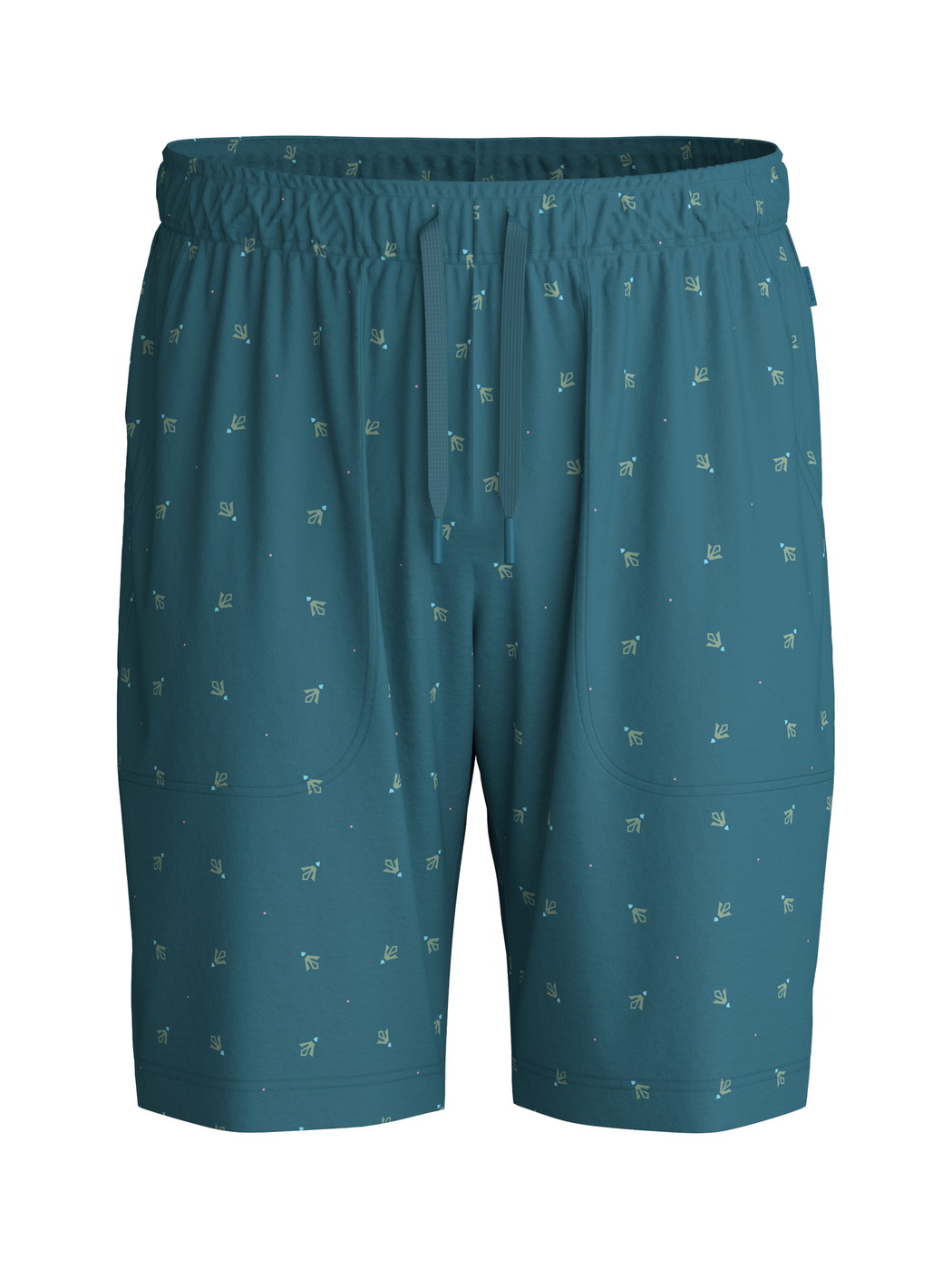 Men - Bermudas with side pockets made of Cotton in Turquoise, Patterned, from the RMX Sleep Free series by CALIDA